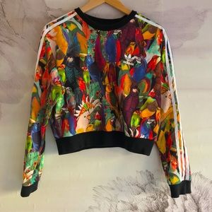 Adidas cropped sweatshirt, size xs